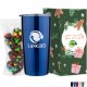 Milk Chocolate Pretzels with Mini M&M's in Vacuum Sealed Wall Tumbler Gift Box Sets 20 oz.