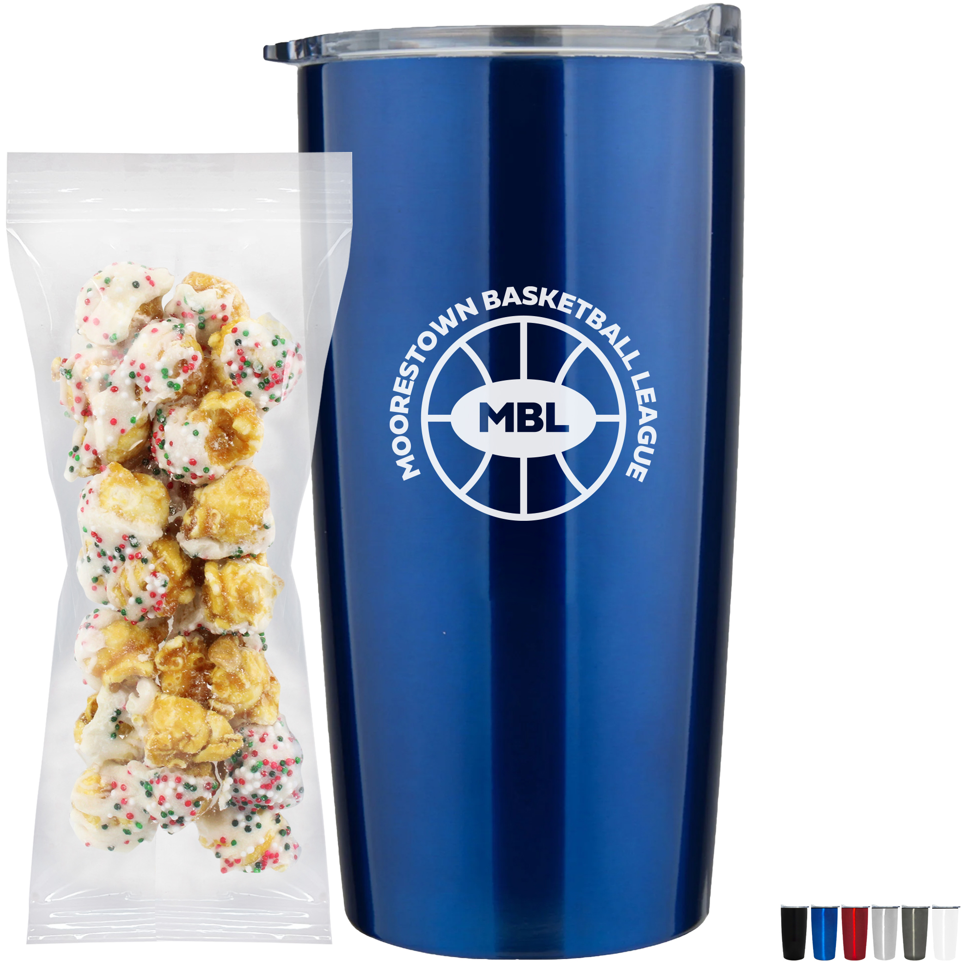 Product Photo 1 Sugar Cookie Crunch Popcorn in Vacuum Sealed Wall Tumbler Gift Set 20 oz.