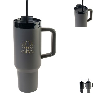 Adrian Vacuum Insulated Travel Tumbler w/ Straw, 40oz. - GM1878