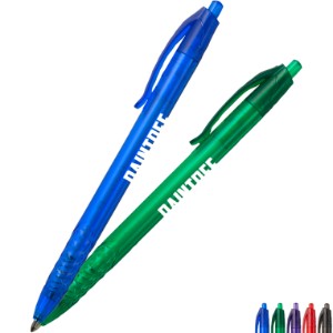Vista Translucent Retractable Pen - EV1073