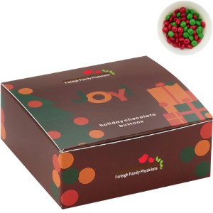 Holiday Chocolate Buttons in Candy Confections Box, Small - MD8931