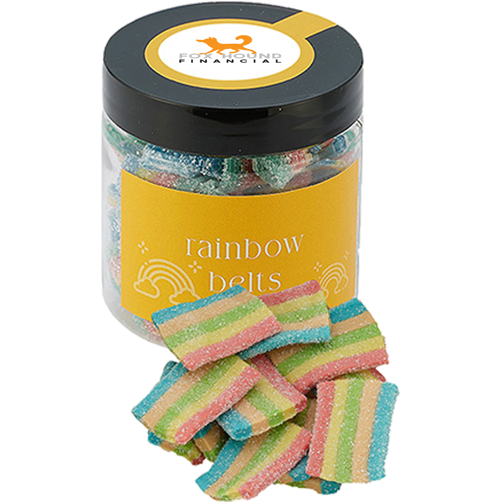 Product Photo 1 Candy Jar with Rainbow Sour Belts