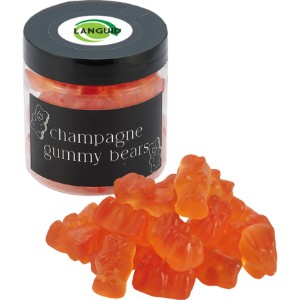 Candy Jar with Champagne Gummy Bears - MD8948