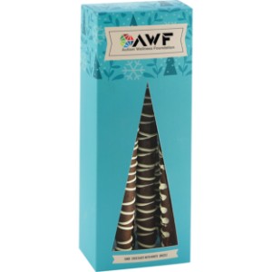 Dark Chocolate with White Drizzle Rods in Holiday Box - MD8952