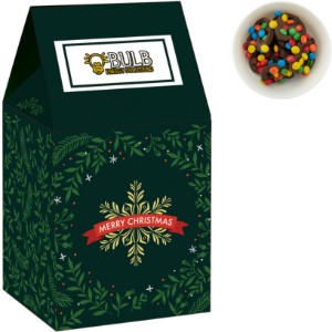 Milk Carton Box w/ Chocolate Pretzels with Mini M&M's - MD8996