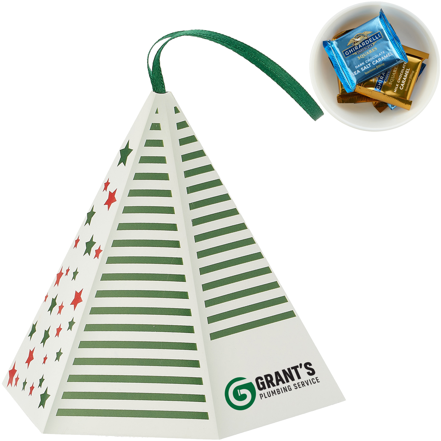 Product Photo 1 Holiday Ornament Box with Ghirardelli Squares