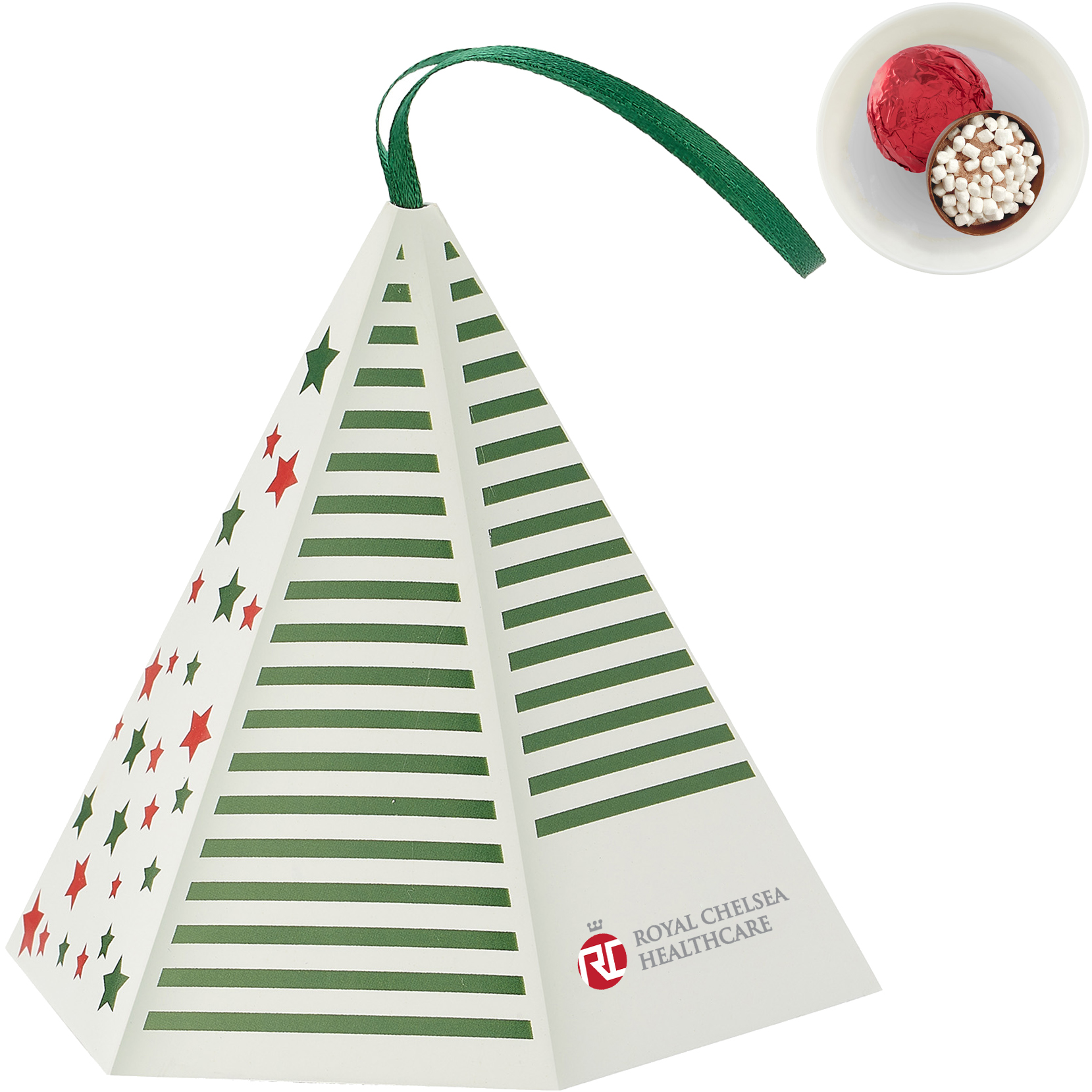 Product Photo 1 Holiday Ornament Box with Mini Milk Hot Chocolate Bomb