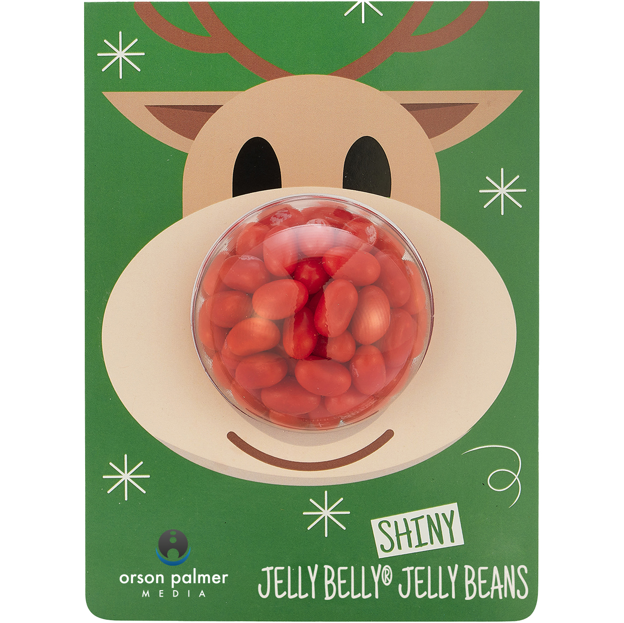 Product Photo 1 Holiday Billboard Card with Cherry Jelly Beans