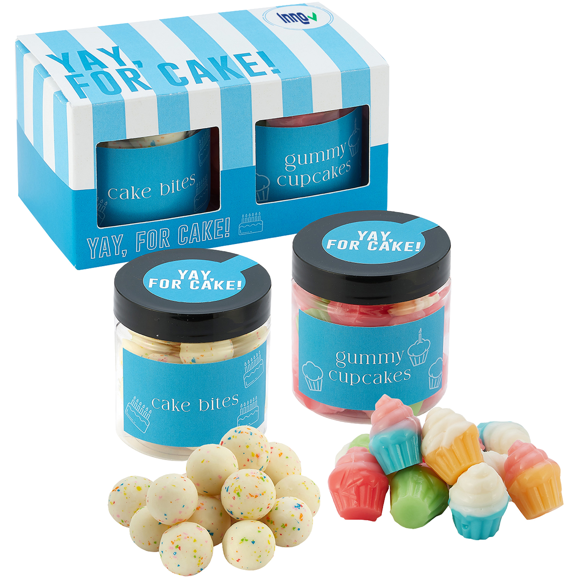 Product Photo 1 Gummy Cupcakes & Cake Bites in Candy Jar Set (2 Pack)