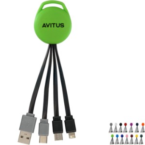 Vivid Dual Input 3-in-1 Charging Cable - AL1007