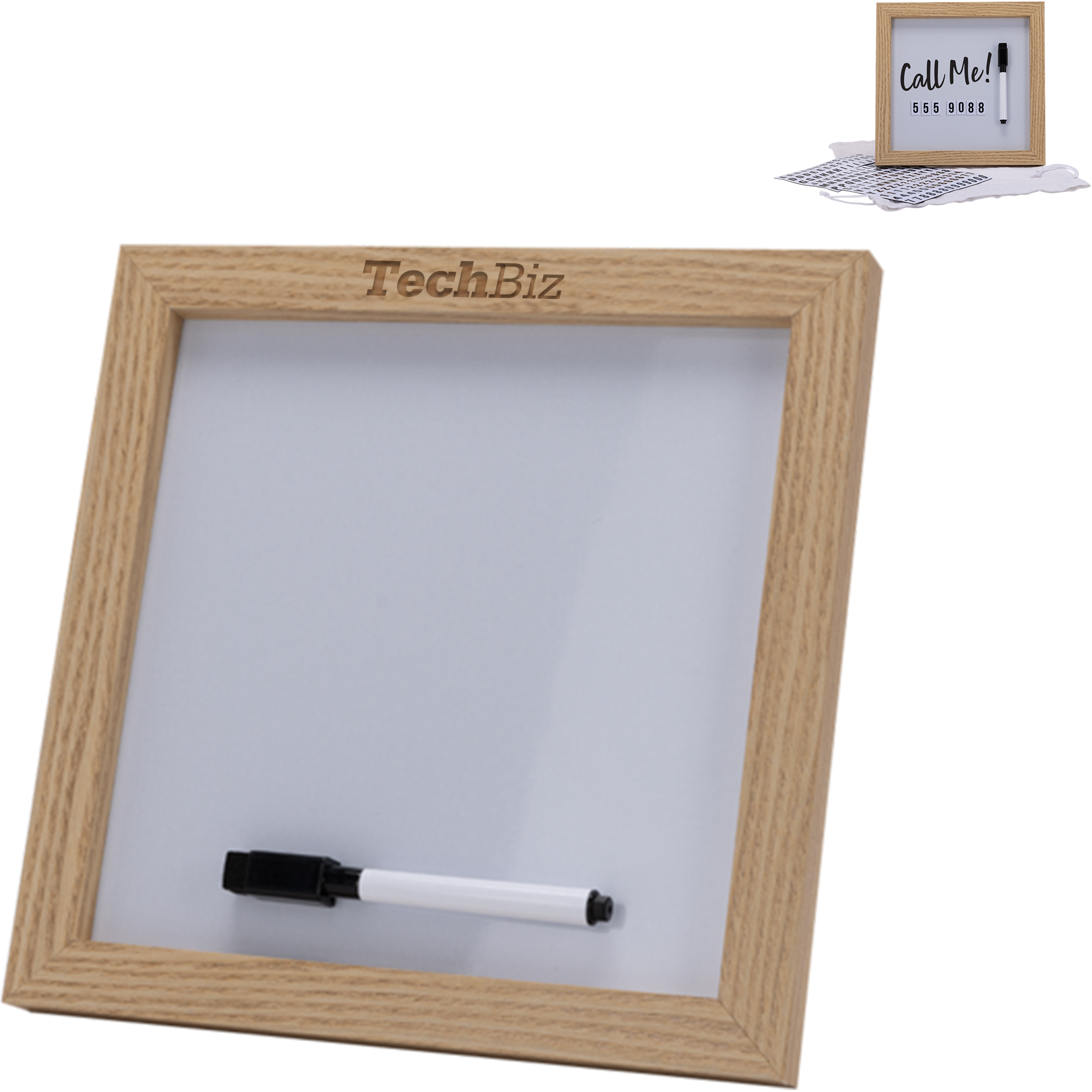 Product Photo 1 Magnetic Letter White Board w/ Wood Frame