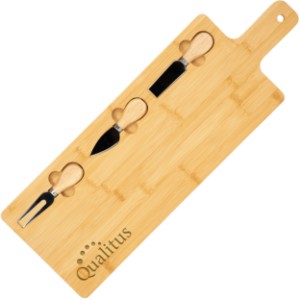 Long Bamboo Charcuterie Board w/ Utensils - SZ1226