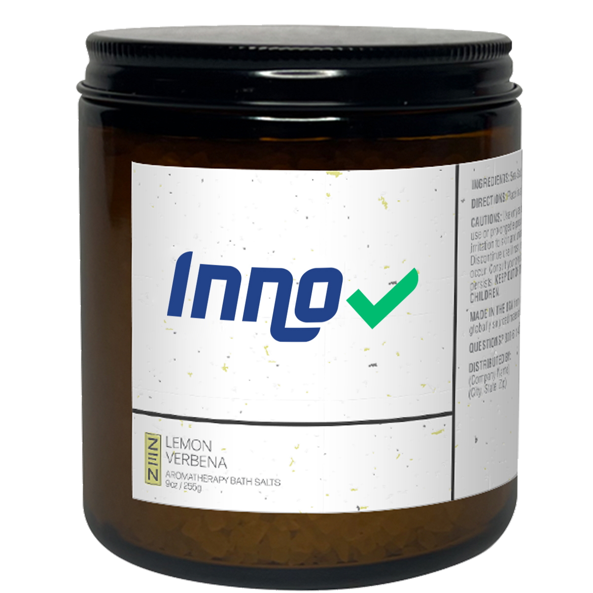 Product Photo 1 Lemon Verbena Bath Salts in Amber Jar, 7oz.