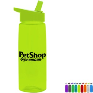 Flair Transparent Bottle w/ Flip Straw Lid, 26oz - GY8226