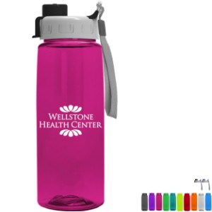 Flair Transparent Bottle w/ Quick Snap Lid, 26oz. - GY8227