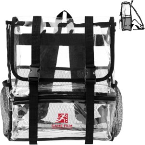 Clear Buckle PVC Backpack - HT6261