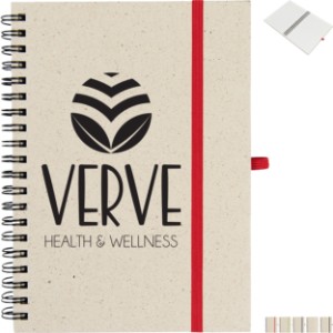 Natural Paper Spiral Notebook, 5" x 7" - HT6262