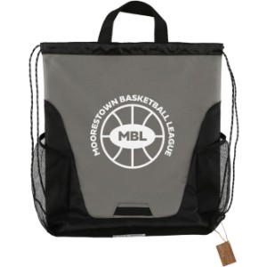 Rainier Recycled Polyester Drawstring Bag - LD5340