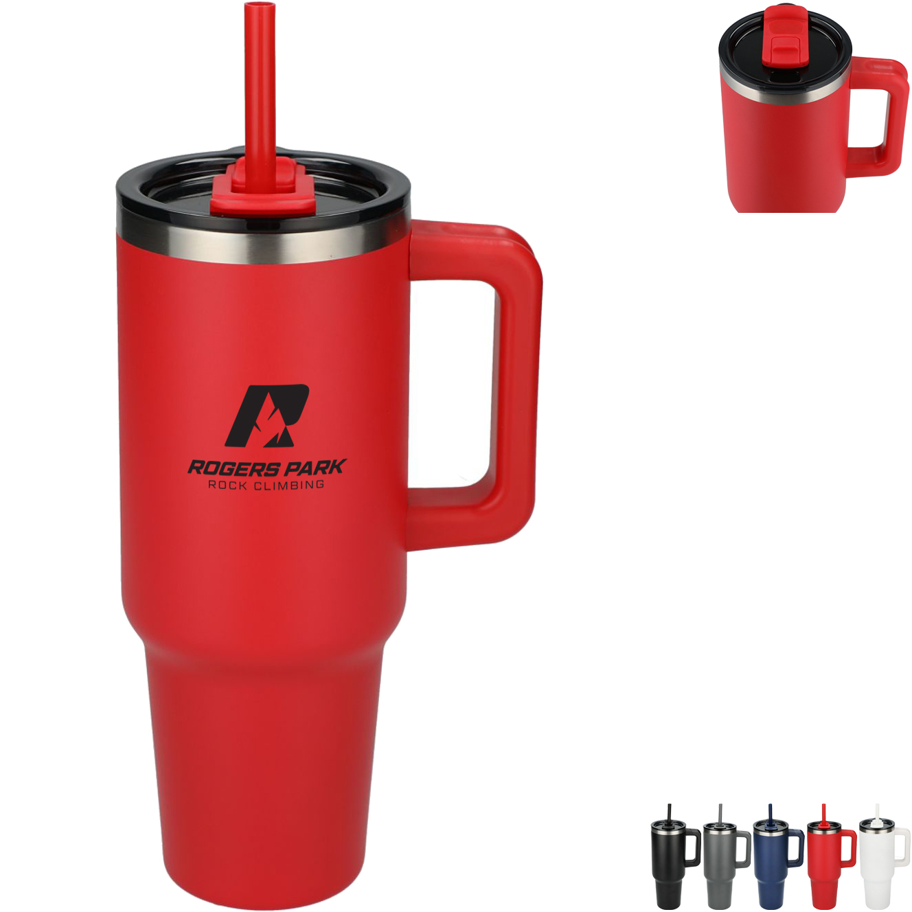 Product Photo 1 Pinnacle Vacuum Insulated Eco-Friendly Travel Tumbler w/ Straw, 40oz.