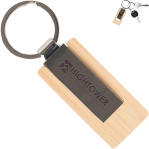 Bamboo Zinc Alloy Key Tag - HT6119