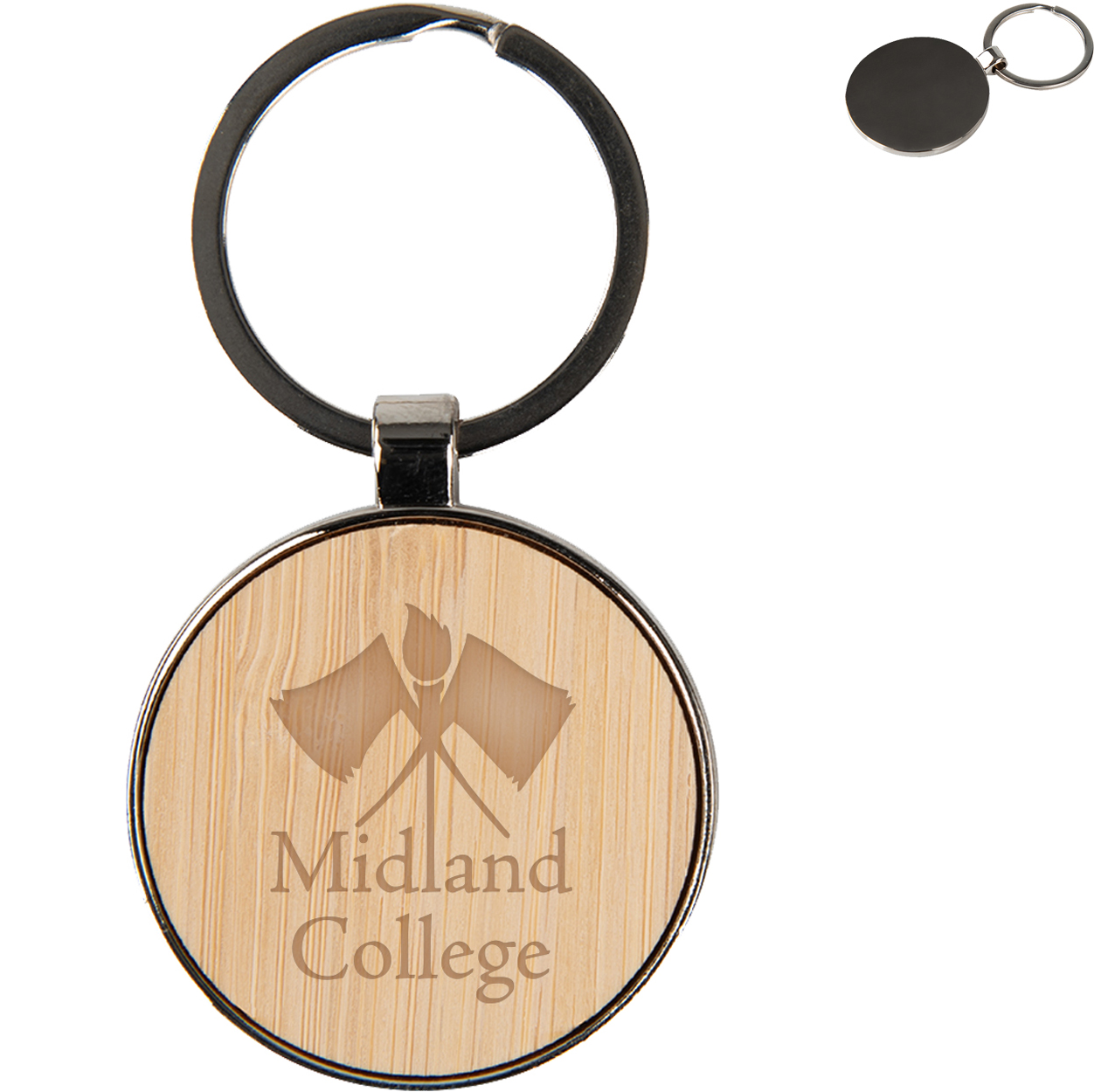 Product Photo 1 Jocelyn Bamboo Zinc Alloy Key Tag