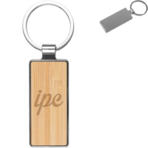 Harlow Bamboo Zinc Alloy Key Tag - HT6295