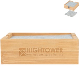 Bamboo & Recycled Felt Coaster Set - HT6302