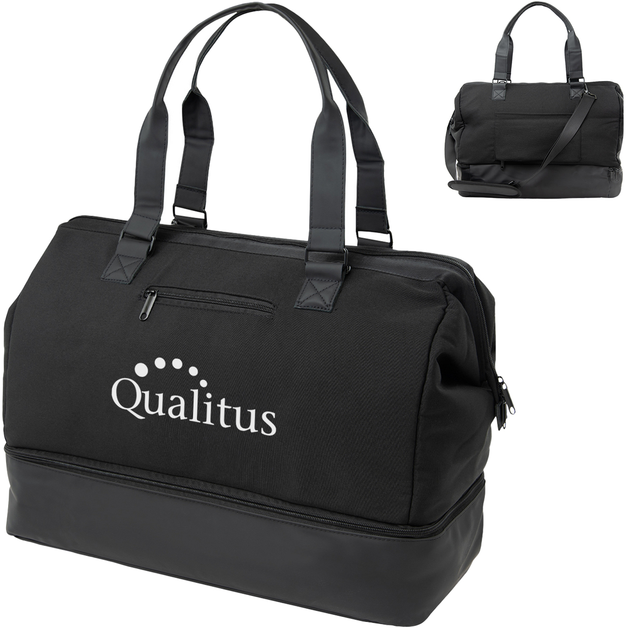 Product Photo 1 Weekender Polyester Travel Bag w/ Drop Bottom