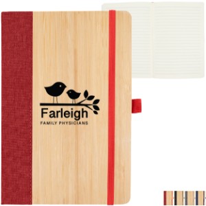 Bamboo rPET Journal, 8-1/4" x 5-1/2" - HT6307