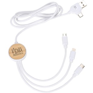 Bamboo 3-in-1 39" Charging Cable - AR1237