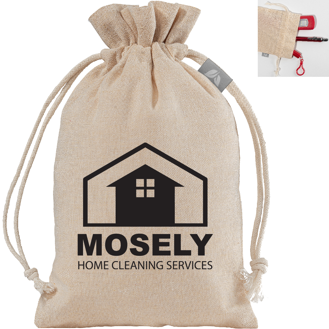 Product Photo 1 Small Gift Bag Recycled Cotton Blend, 4oz.