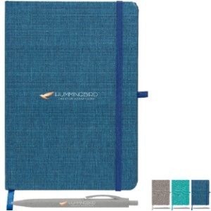 Melville RPET Notebook & Zen Pen Gift Set Full Color, 5.8" x 8.3" - GS3531