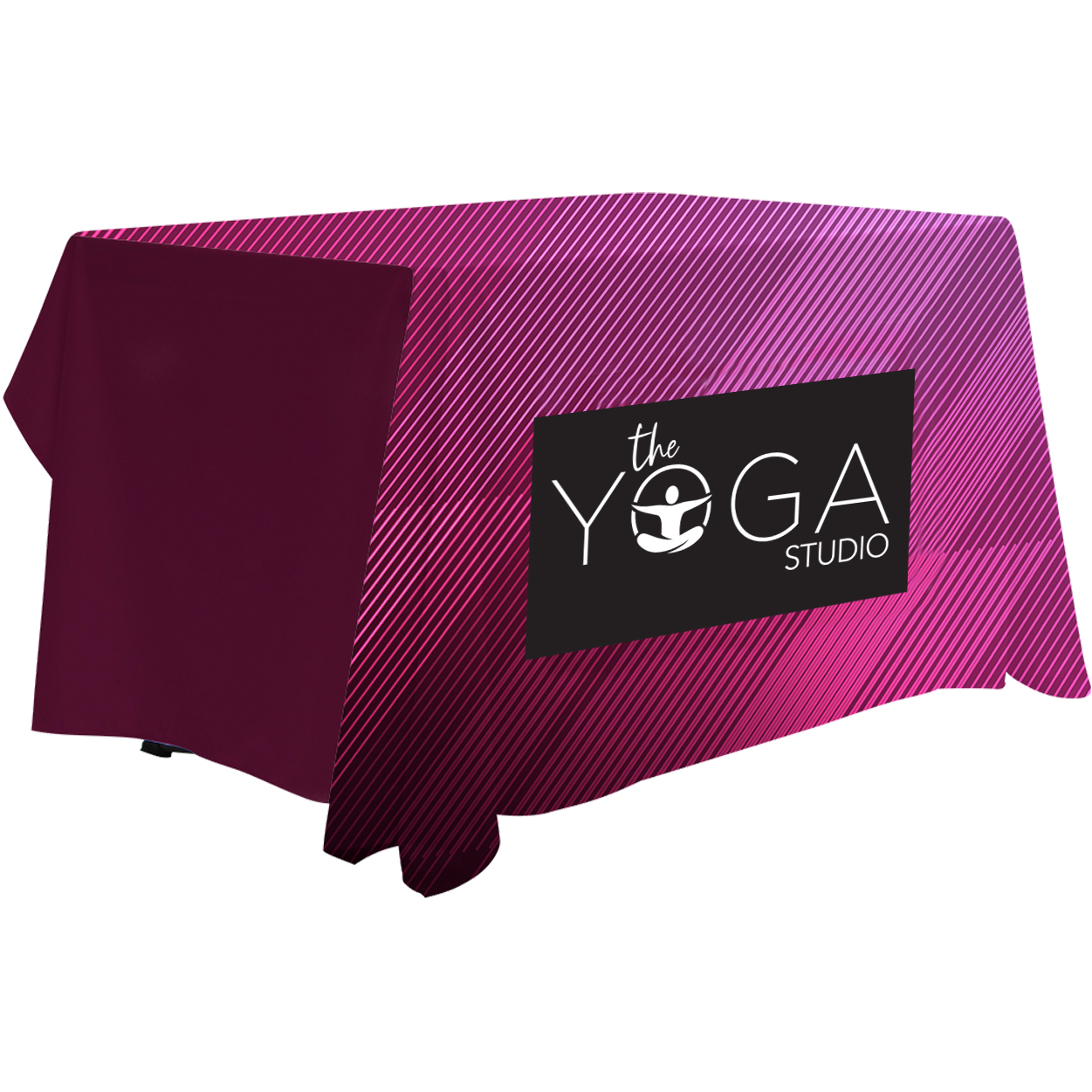 Product Photo 1 Antimicrobial 3-Sided Table Throw, 4' - Full Color, Full Bleed