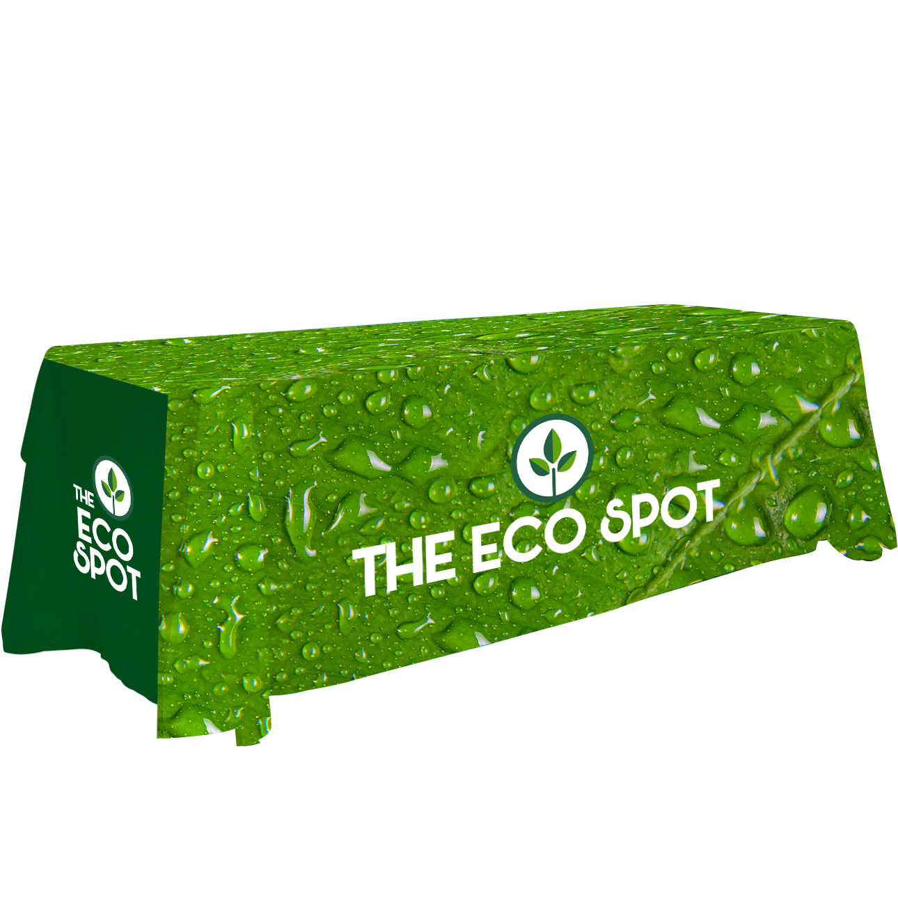 Product Photo 1 Antimicrobial 3-Sided Table Throw, 8' - Full Color, Full Bleed