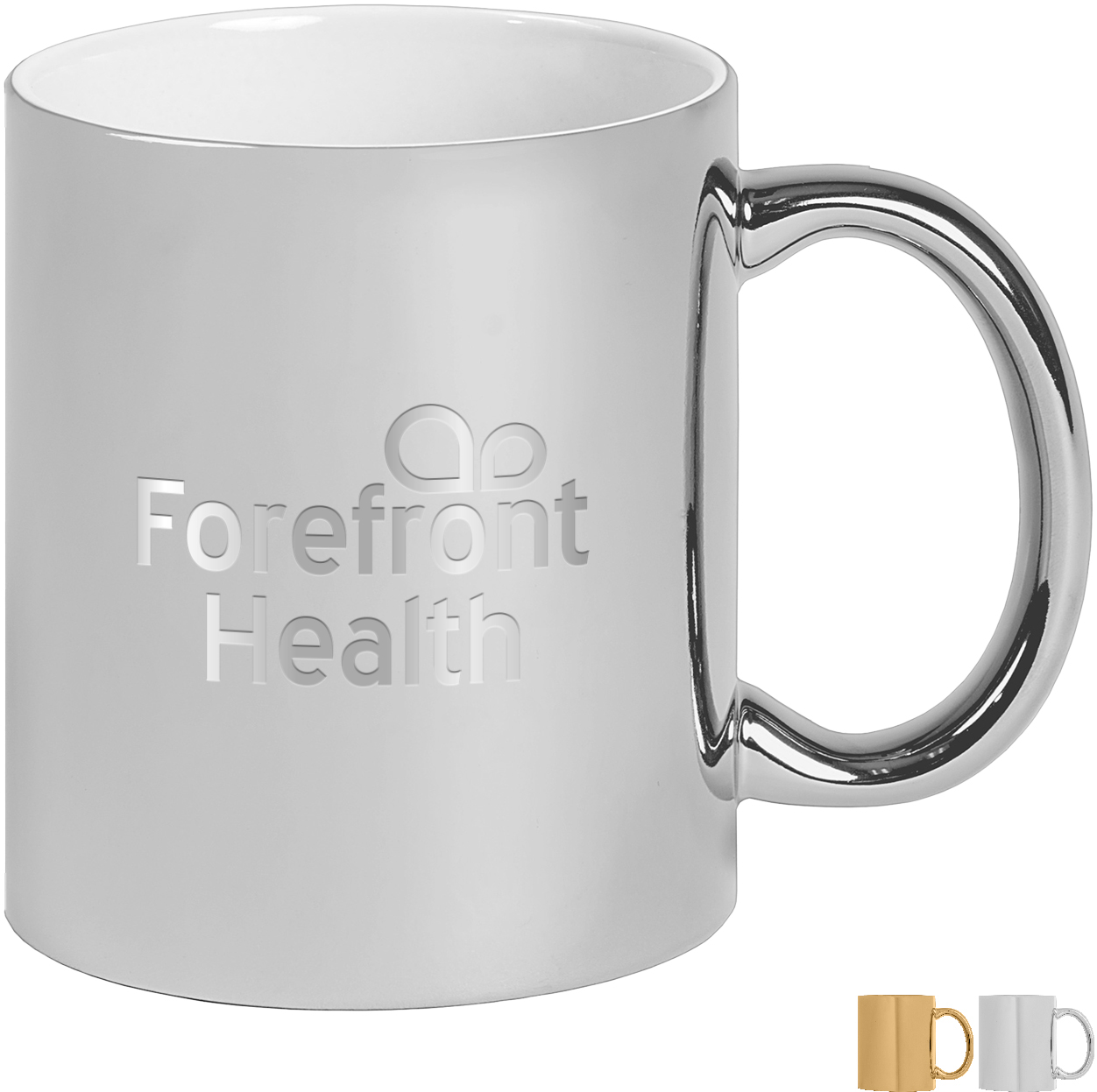 Product Photo 1 Deco Metallic Ceramic Mug, Laser Engraved, 11oz.