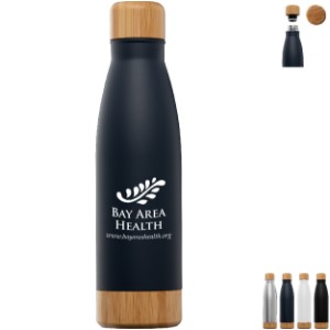 Ibiza Bamboo Double-Wall Stainless Bottle, 22oz. - GS3543