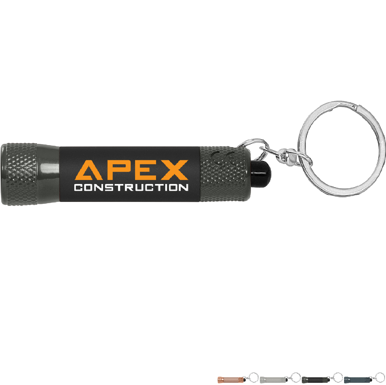 Product Photo 1 Chroma Softy Monochrome Metallic LED Flashlight with Keyring Full Color