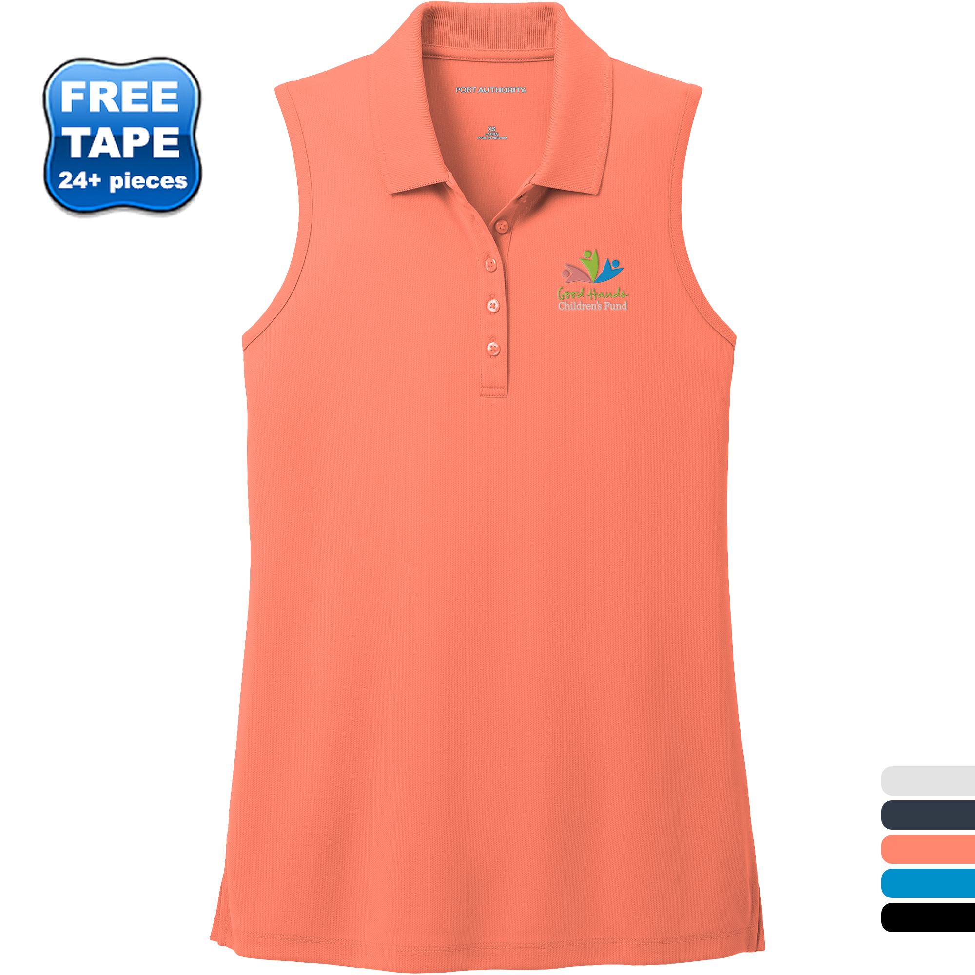 Product Photo 1 Port Authority® Dry Zone® UV Micro-Mesh Sleeveless Ladies' Polo