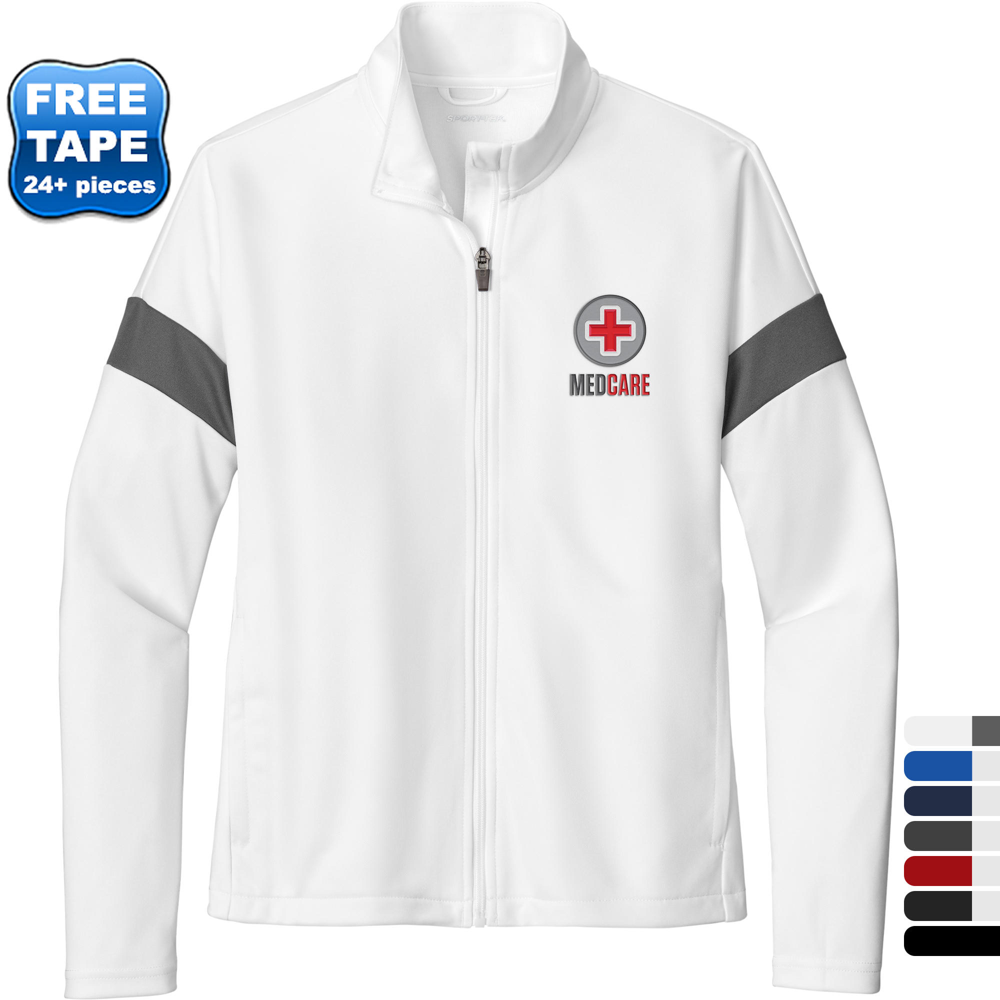 Product Photo 1 Sport-Tek® Travel Recycled Polyester Double Knit Full-Zip Ladies' Jacket