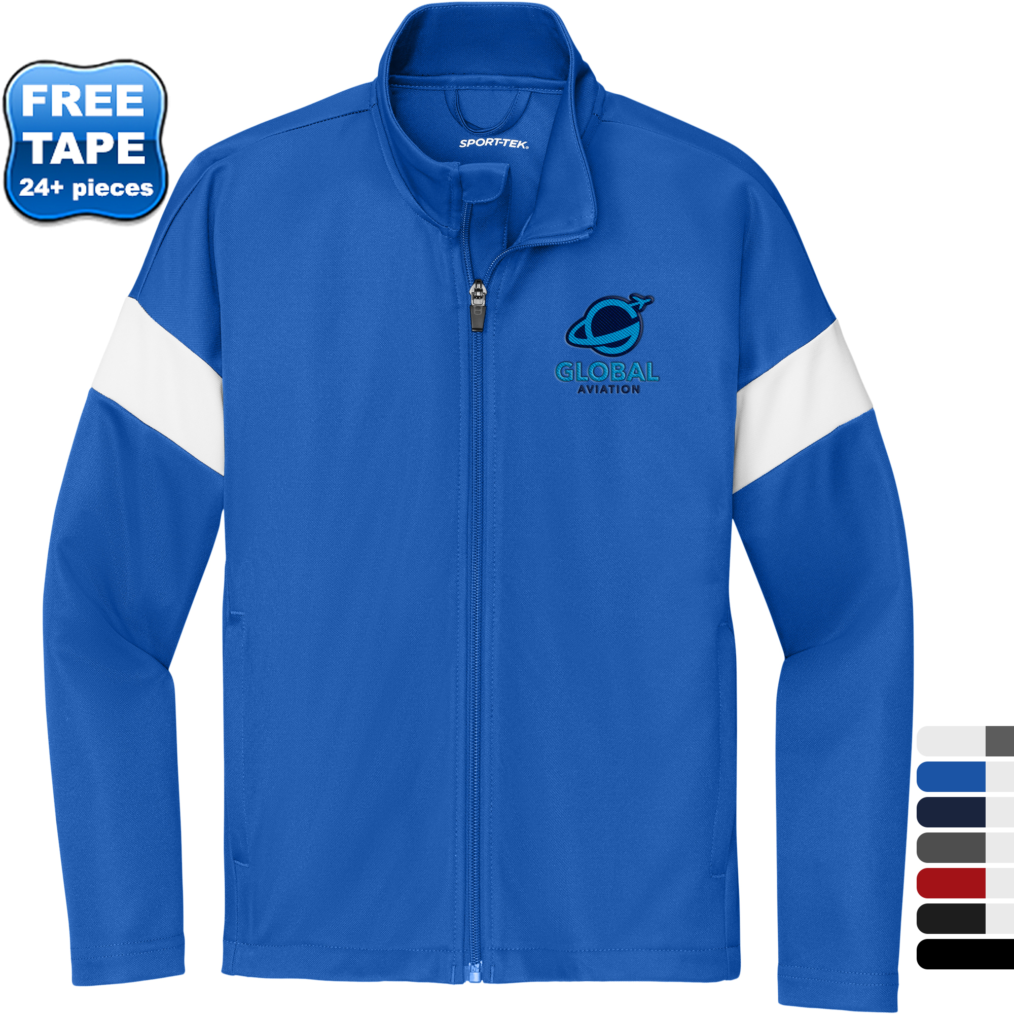 Product Photo 1 Sport-Tek® Travel Recycled Polyester Double Knit Full-Zip Youth Jacket