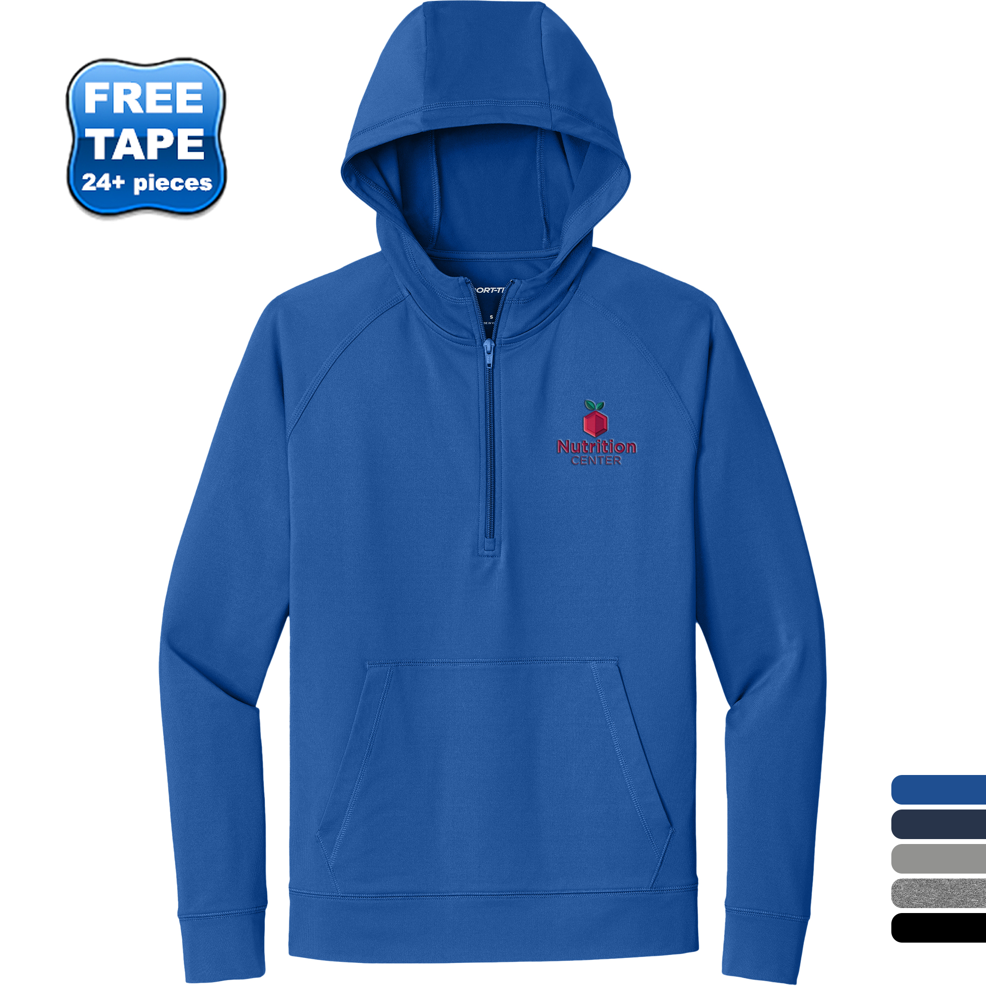 Product Photo 1 Sport-Tek® Sport-Wick® Stretch Poly/Spandex 1/2-Zip Men's Hoodie