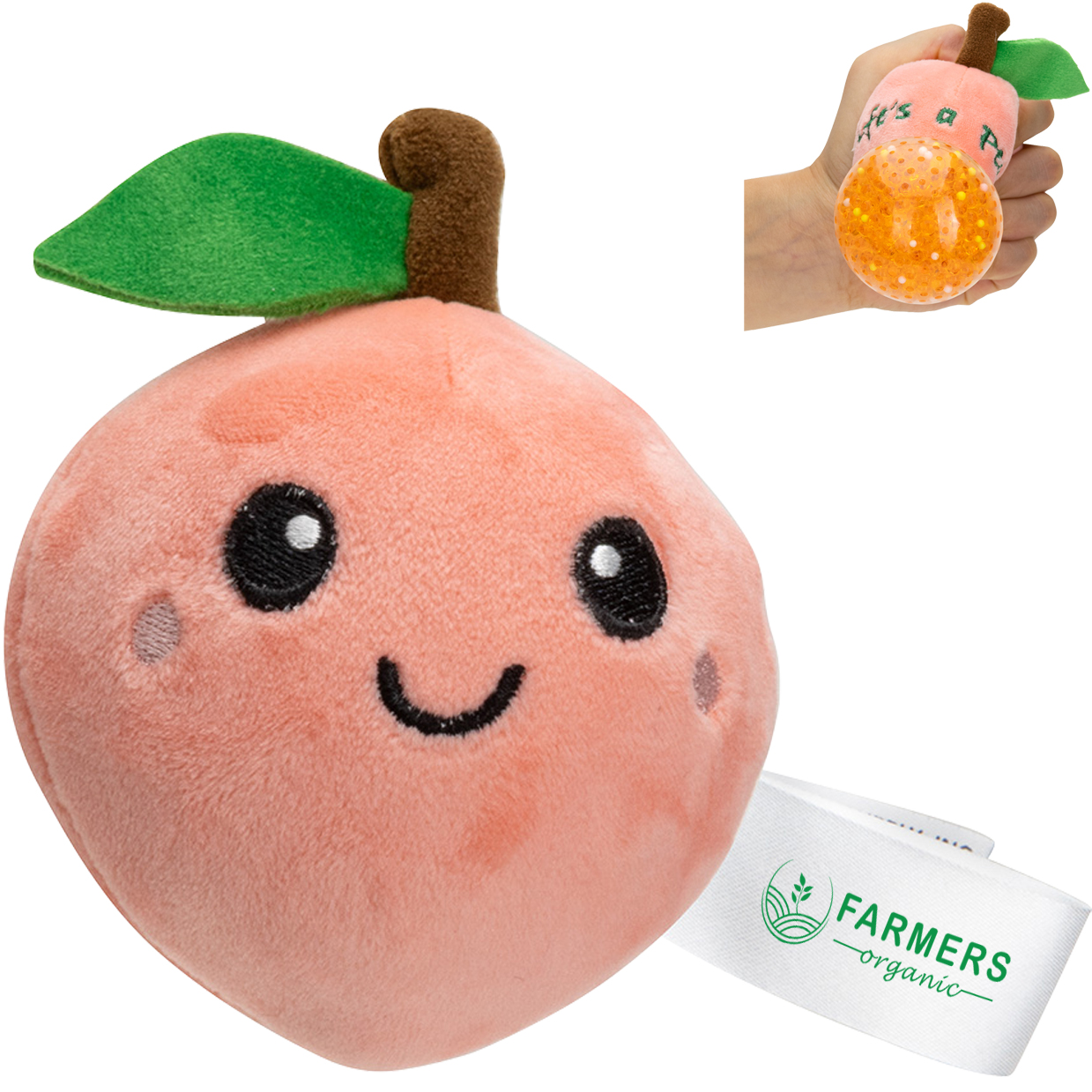Product Photo 1 Peach Plush and Gel Stress Buster™