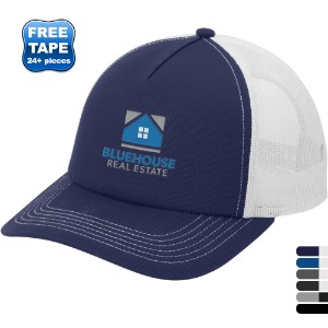 Port Authority® Low-Profile Structured Snapback 5-Panel Trucker Cap - WJ6852