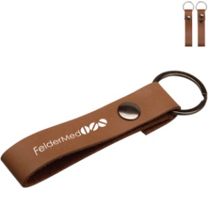 Leather Snap Keytag - IL3224
