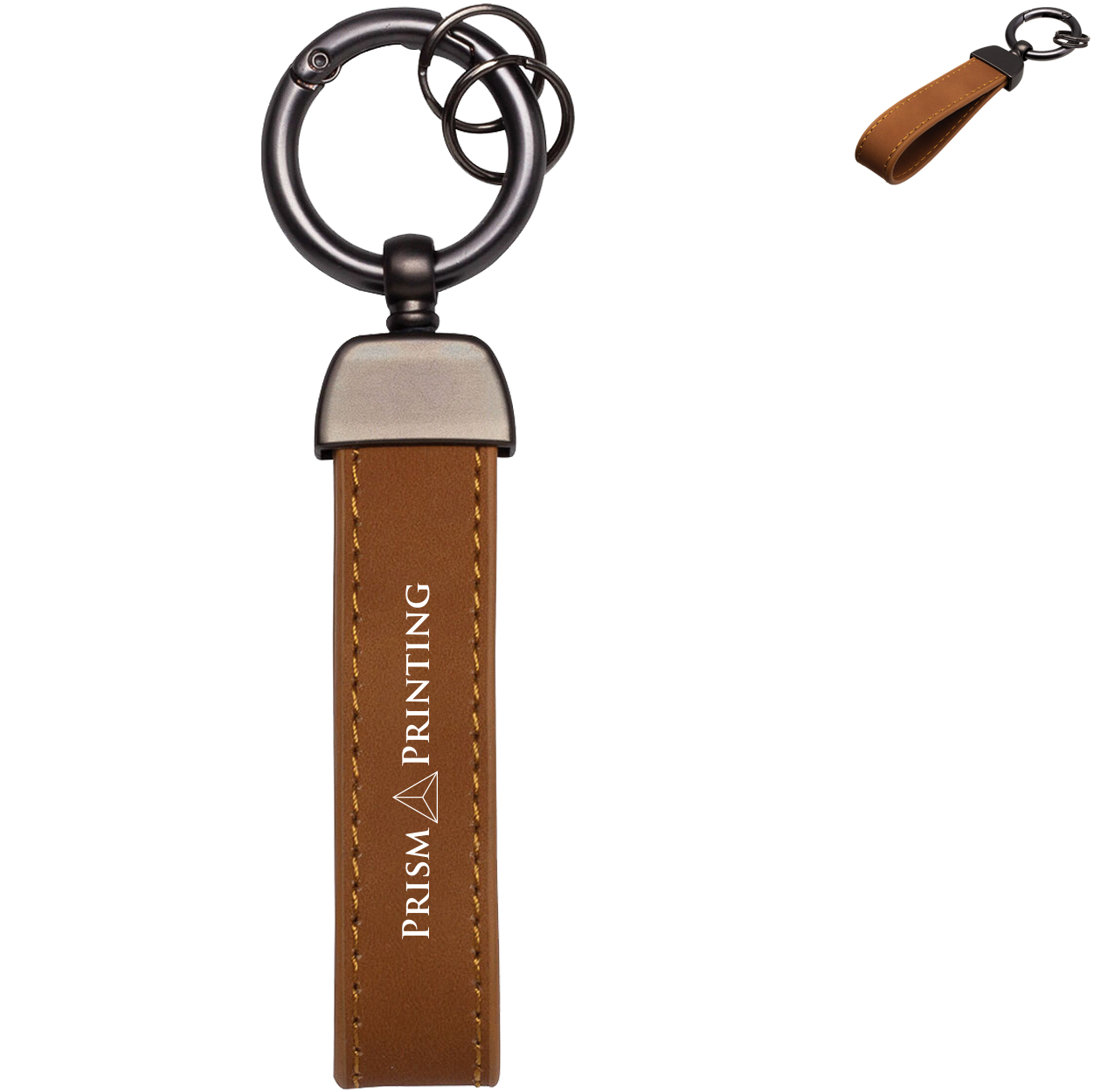 Product Photo 1 Leather Spring Clip Keytag
