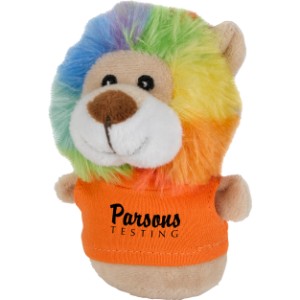 Shorties Plush Rainbow Lion, 4" - VT2404