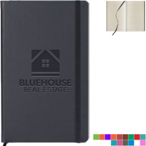 Black Laser Medio Ivory Pg Lined Journal - MG1900