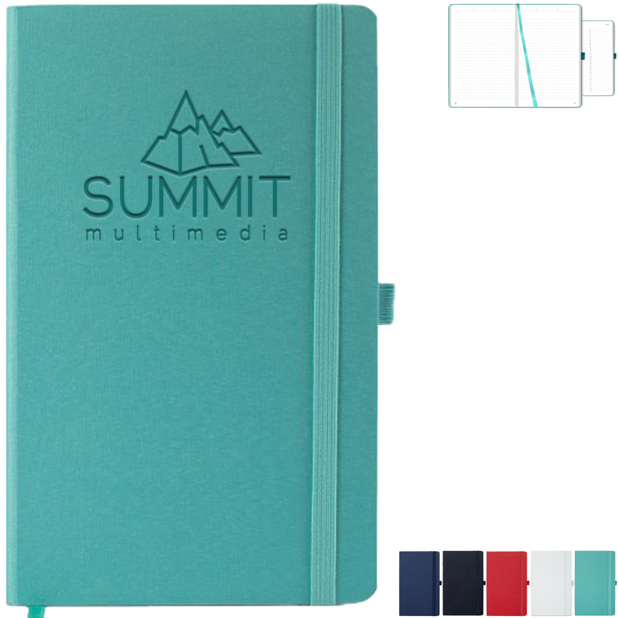 Product Photo 1 Oceano ECO rPET Medio White Recycled Pg Lined Journal
