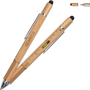 Jorge Bamboo Twist Action Multi-function Stylus Pen - KR2320