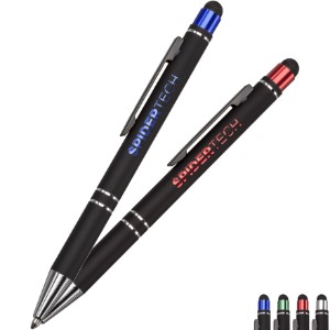 Scroll Metal Retractable Ballpoint Stylus Pen - KR2205